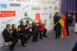 Pool-Billard-EM 2011 in Brandenburg an der Havel am 24. März 2011 eröffnet