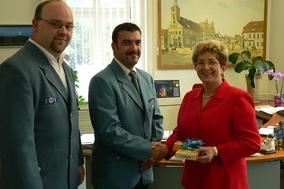 Interessantes Gespräch mit THW-Helfer