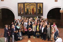 Manfred Stolpe und Mitglieder des Diplomatischen Corps in Brandenburg an der Havel begrüßt