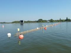 Auch die automatische Anlage für den Massenstart ist schon installiert.