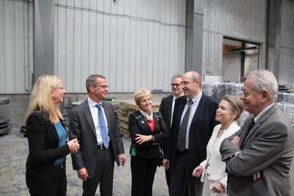 Minister und Oberbürgermeisterin besuchen spanisches Unternehmen Gabarro