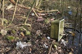 Stadtforstteam beseitigt Verunreinigungen im Naturschutzgebiet an der Malge