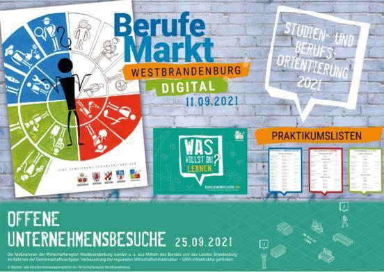 Analog trifft digital - Berufsorientierung 2021 in der Wirtschaftsregion Westbrandenburg