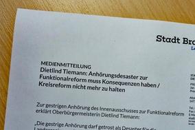 Dietlind Tiemann: Anhörungsdesaster zur Funktionalreform muss Konsequenzen haben / Kreisreform nicht mehr zu halten