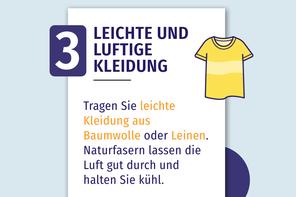 Leichte und luftige Bekleidung.