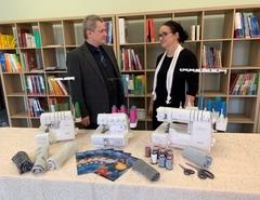 VHS-Leiter Axel Senf (links) und Katja Hantschel (VHS-Dozentin)Bildnachweis: Frau Hantschel / VHS Brandenburg an der Havel