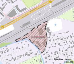 Kartografische Darstellung des Plangebiets.