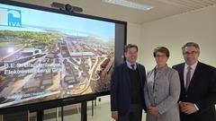 Steffen Scheller und Stefan Rouenhoff zu Gast bei Katja Rex im Elektrostahlwerke Brandenburg an der Havel.