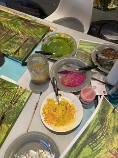 Malen mit der Natur in der Jungen VHS.