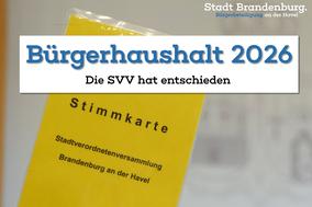 Gelbe Stimmkarte der Stadtverordneten