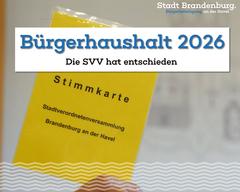 Gelbe Stimmkarte der Stadtverordneten