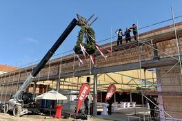 Richtfest auf dem Gelände der ehemaligen Stärkefabrik