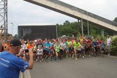 Start des Laufes über 8,2 km