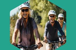 Plakat zur Fahrradgruppe für Senioren