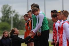 DKV-Präsidentin Dajana Pefestorff bei der Ehrung