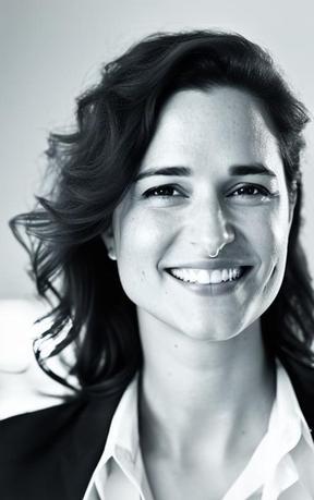 Portrait einer jungen Frau, die lächelt