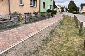 neu errichteter Streckenabschnitt des Gehweges