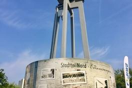 Alte Uhr am neuen Platz