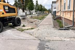 neu errichteter Streckenabschnitt des Gehweges