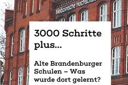 Faltbroschüre mit Deckblatt und Karte des Spaziergang-Weges