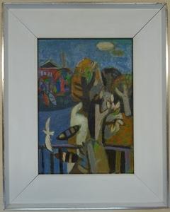 Gemälde "Havellandschaften" von Jürgen Lutzens (1966)