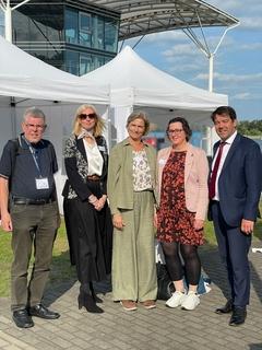 Beim Sommerempfang mit Oberbürgermeister Steffen Scheller