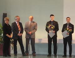 Gratulation der zwei Jahrgangsbesten