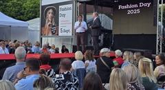 Oberbürgermeister Steffen Scheller und STG-Geschäftsführer Thomas Krüger begrüßten die Gäste des Fashion Days.