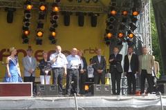 Erwin Rosenkranz, Leiter der Jugendfeuerwehr, berichtet über die Situation in Grimma