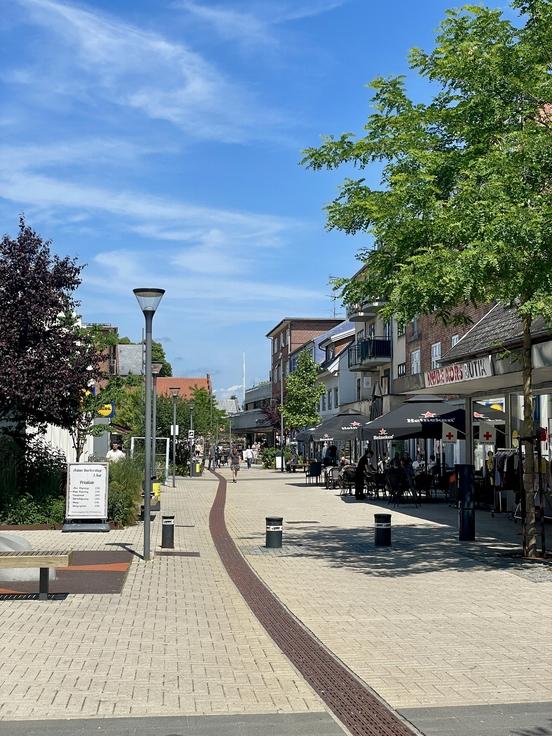 Die Fußgängerzone Centrumgaden mit Geschäften