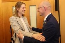 Der OB mit der Bundestagsabgeordneten Sonja Eichwede.