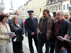 Aktion "Saubere Stadt Brandenburg an der Havel" – schnelle und regelmäßige Beseitigung von Farbschmierereien an Fassaden und Schaufenstern.