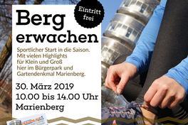 Sportliches "Bergerwachen" im Bürgerpark und Gartendenkmal Marienberg