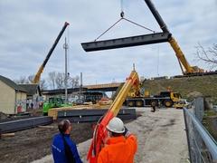 Am 9. März war die Baustellen-Welt in der Potsdamer Straße noch in Ordnung. Der Aushub der Brücke gelang nach Plan.