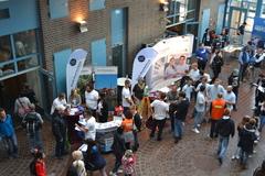 Am Stand der Stadtverwaltung beim 21. Berufemarkt im September 2019