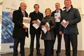 EFRE-Projekt des Monats vorgestellt / Spatenstich für Weichenschleifhalle