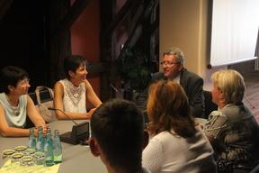 Russische Gäste im Rathaus