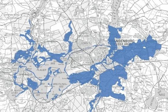 Landesverfügung veröffentlicht: Vorläufige Sicherung des Überschwemmungsgebietes in der Stadt Brandenburg an der Havel