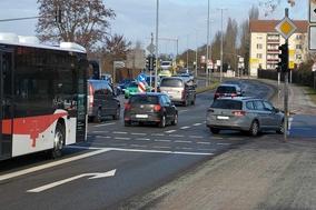 Verkehrssituation an einer Kreuzung