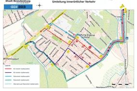 Die von der Umleitung betroffenen Straßen.