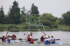 Kanu-Polo Kanu-Polo-Premiere auf dem Beetzsee.