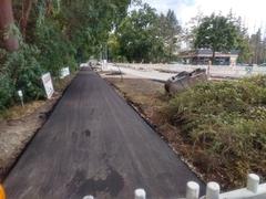 Die Baustelle Ziesarer Landstraße kommt voran.