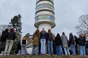 Die Friedenswarte – ein Jubilar mit Botschaft: Zum 25. Jahrestag der DDR-Gründung war sie am 7. Oktober 1974 eingeweiht worden.