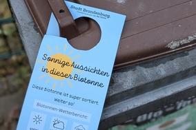 "Sonnige Aussichten in dieser Biotonne."