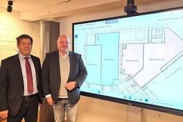 Kaufland-Immobilienentwickler René Hoffmann und Oberbürgermeister Steffen Scheller machten die Zukunft des Beetzsee Centers greifbar.
