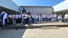 Besuch in der Gedenkstätte.