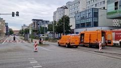 Die Verkehrsbetriebe richten einen Umleitungsverkehr ein