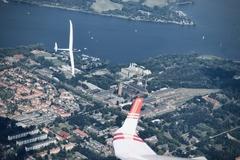 Segelflieger über Kirchmöser.