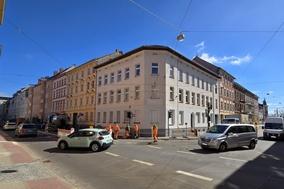 Kurzzeitige Baustelle an der Ecke Luckenberger und Neuendorfer Straße.