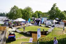 Blick auf die Skateranlage